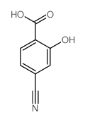 2-羟基-4-氰基苯甲酸结构式