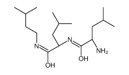 (2S)-2-amino-4-methyl-N-[(2S)-4-methyl-1-(3-methylbutylamino)-1-oxopentan-2-yl]pentanamide结构式