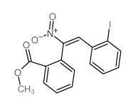 methyl 2-[(E)-2-(2-iodophenyl)-1-nitro-ethenyl]benzoate Structure