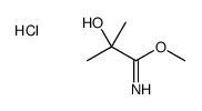 methyl 2-hydroxy-2-methylpropanimidate,hydrochloride结构式