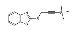 2-[3-(trimethylsilyl)prop-2-ynylthio]benzo[d]thiazole Structure