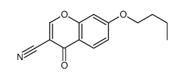 7-butoxy-4-oxochromene-3-carbonitrile结构式
