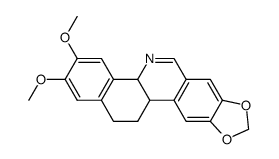 2,3-dimethoxy-4b,11b,12,13-tetrahydrobenzo[c][1,3]dioxolo[4,5-j]phenanthridine结构式