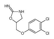 5-[(3,4-dichlorophenoxy)methyl]-4,5-dihydro-1,3-oxazol-2-amine结构式