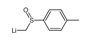 α-lithiomethyl p-tolyl sulfoxide结构式
