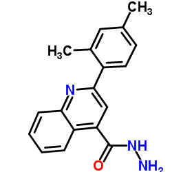 2-(2,4-Dimethylphenyl)-4-quinolinecarbohydrazide Structure