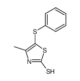 4-methyl-5-phenylsulfanyl-3H-thiazole-2-thione Structure