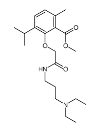 3-[3-(Diethylamino)propylcarbamoylmethoxy]-p-cymene-2-carboxylic acid methyl ester Structure
