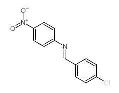1-(4-chlorophenyl)-N-(4-nitrophenyl)methanimine structure