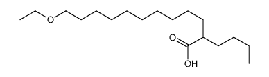 2-butyl-12-ethoxydodecanoic acid Structure