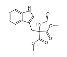 formylamino-indol-3-ylmethyl-malonic acid dimethyl ester结构式