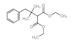 Propanedioic acid,2-(1,1-dimethyl-2-phenylethyl)-, 1,3-diethyl ester Structure