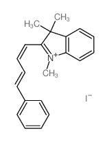1,3,3-trimethyl-2-[(1E,3E)-4-phenylbuta-1,3-dienyl]indole Structure