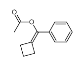 cyclobutylidene(phenyl)methyl acetate结构式