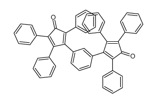 3-[3-(3-oxo-2,4,5-triphenylcyclopenta-1,4-dien-1-yl)phenyl]-2,4,5-triphenylcyclopenta-2,4-dien-1-one Structure