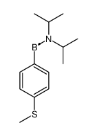 [di(propan-2-yl)amino]-(4-methylsulfanylphenyl)boron结构式