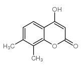 4-HYDROXY-7,8-DIMETHYLCOUMARIN structure