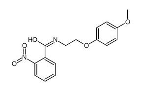 N-[2-(4-methoxyphenoxy)ethyl]-2-nitrobenzamide Structure