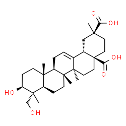 3β,23-Dihydroxyolean-12-ene-28,30-dioic acid Structure