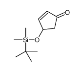 4-[tert-butyl(dimethyl)silyl]oxycyclopent-2-en-1-one Structure