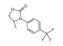 (S)-4-甲基-3-(4-三氟甲基苯基)噁唑啉-2-酮结构式