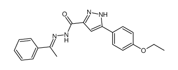 3-(4-ethoxyphenyl)-N-[(E)-1-phenylethylideneamino]-1H-pyrazole-5-carboxamide Structure