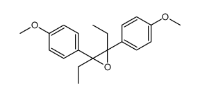 2,3-diethyl-2,3-bis(4-methoxyphenyl)oxirane结构式
