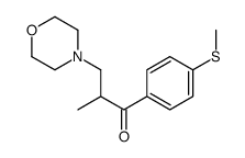 2-methyl-1-(4-methylsulfanylphenyl)-3-morpholin-4-ylpropan-1-one Structure