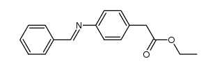 (4-benzylidenamino-phenyl)-acetic acid ethyl ester结构式