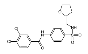 3,4-dichloro-N-[4-(oxolan-2-ylmethylsulfamoyl)phenyl]benzamide Structure