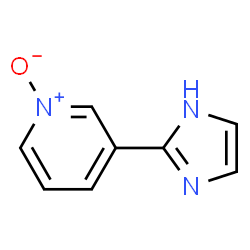 Pyridine,3-(1H-imidazol-2-yl)-,1-oxide结构式