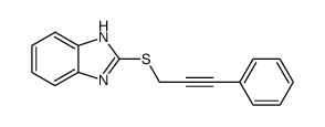 2-[3-phenylpropargylmercapto]benzimidazole Structure