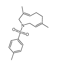 (3E,7Z)-3,7-dimethyl-1-(p-toluenesulfonyl)-2,5,6,9-tetrahydro-1H-azonine Structure