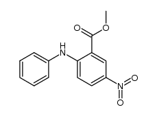 2-anilino-5-nitro-benzoic acid methyl ester结构式