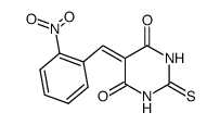5-[(2'-nitrophenyl)methylidene]-2-thioxodihydropyrimidine-4,6(1H,5H)-dione Structure