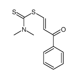 (3-oxo-3-phenylprop-1-enyl) N,N-dimethylcarbamodithioate Structure