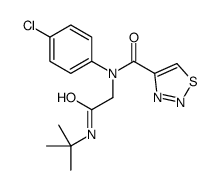 1,2,3-Thiadiazole-4-carboxamide,N-(4-chlorophenyl)-N-[2-[(1,1-dimethylethyl)amino]-2-oxoethyl]-(9CI)结构式
