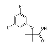 2-(3,5-difluorophenoxy)-2-methylpropanoic acid结构式