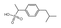 l-(4-isobutylphenyl)ethanesulfonic acid Structure