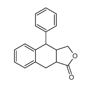 4-phenyl-3a,4,9,9a-tetrahydro-3H-naphtho[2,3-c]furan-1-one结构式