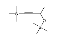trimethyl(3-trimethylsilyloxypent-1-ynyl)silane Structure