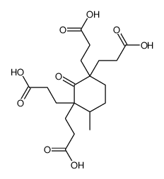 3-[1,3,3-tris(2-carboxyethyl)-4-methyl-2-oxocyclohexyl]propanoic acid Structure