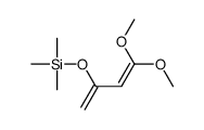 1,1-Dimethoxy-3-(triMethylsiloxy)-1,3-butadiene结构式