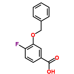 3-Benzyloxy-4-fluorobenzoic acid结构式