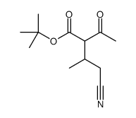 tert-butyl 2-acetyl-4-cyano-3-methylbutanoate结构式