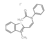 N-[(E)-2-(3-methylbenzothiazol-2-yl)ethenyl]-N-phenyl-acetamide结构式