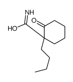 1-butyl-2-oxocyclohexane-1-carboxamide结构式
