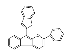 9-(1H-inden-2-yl)-2-phenylindeno[2,1-b]pyran Structure
