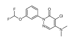 4-chloro-2-(3-difluoromethoxy-phenyl)-5-dimethylamino-2H-pyridazin-3-one Structure