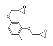 2-[[2-methyl-5-(oxiran-2-ylmethoxy)phenoxy]methyl]oxirane Structure